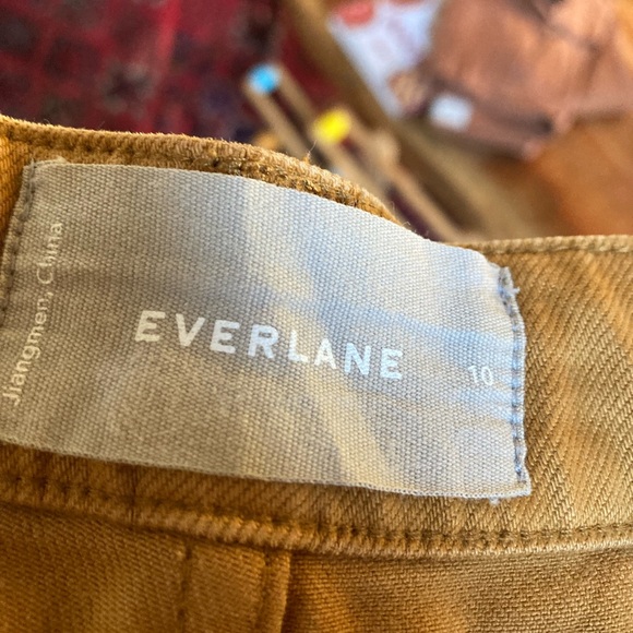 Everlane Straight Leg crop pant 10, deep tan - Picture 4 of 4